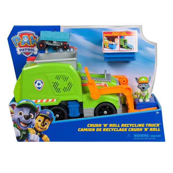 Paw Patrol Dlx Vehicle Recycling Truck Rocky